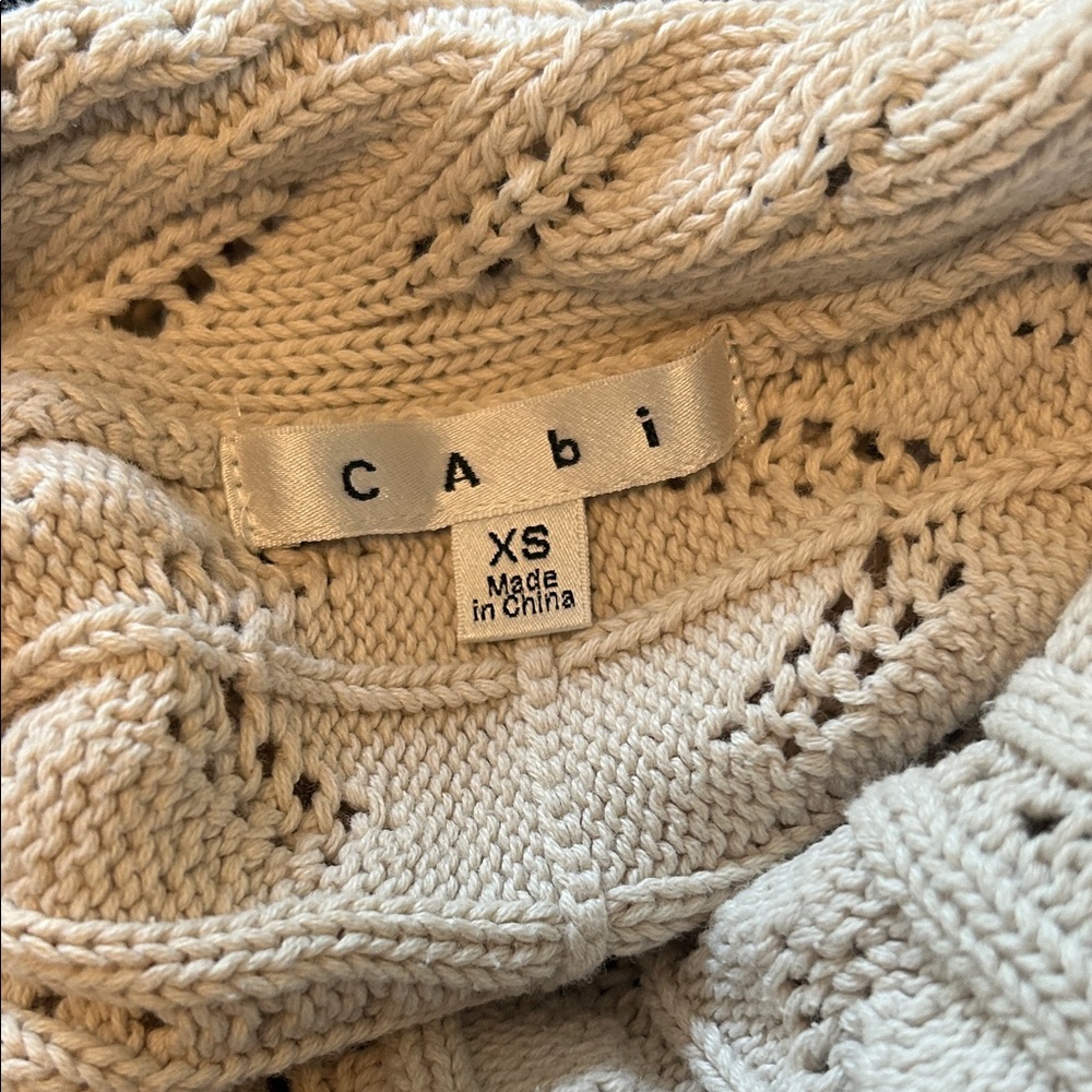 Cabi Women's Cream Cocoon Sweater
